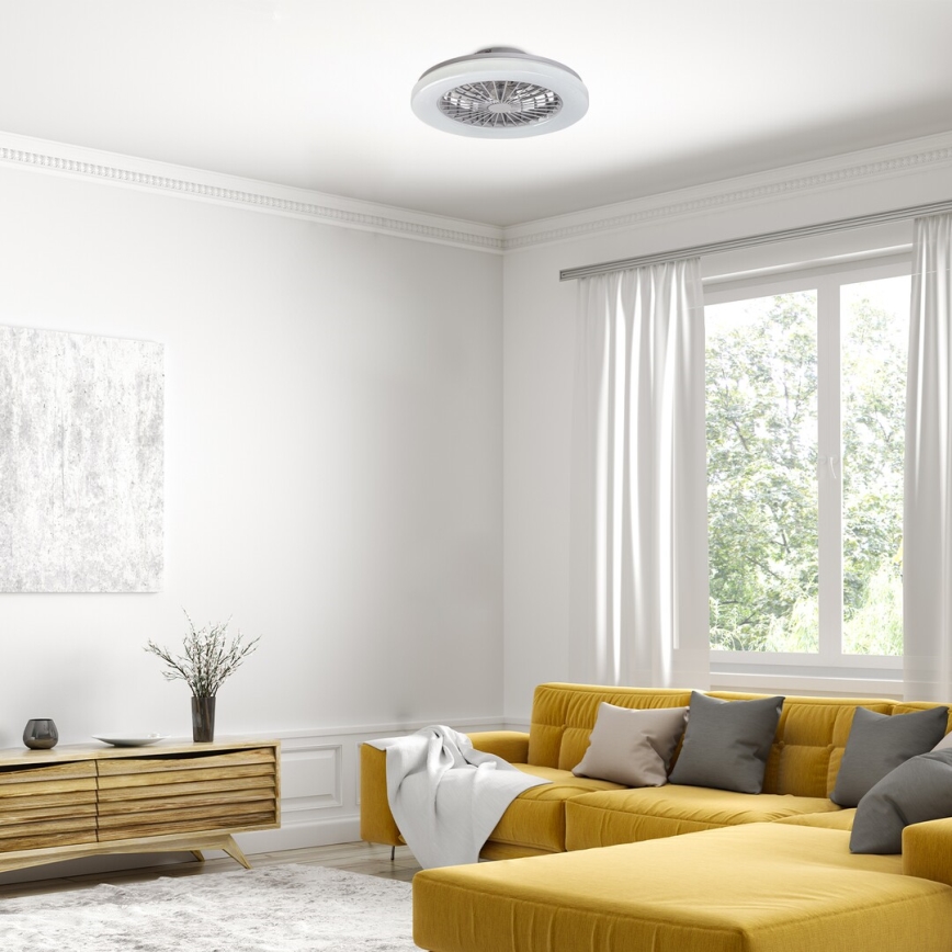 Rabalux - LED RGB Aptumšojama griestu lampa ar ventilatoru LED/48W/230V 3000-6500K + tālvadības pults