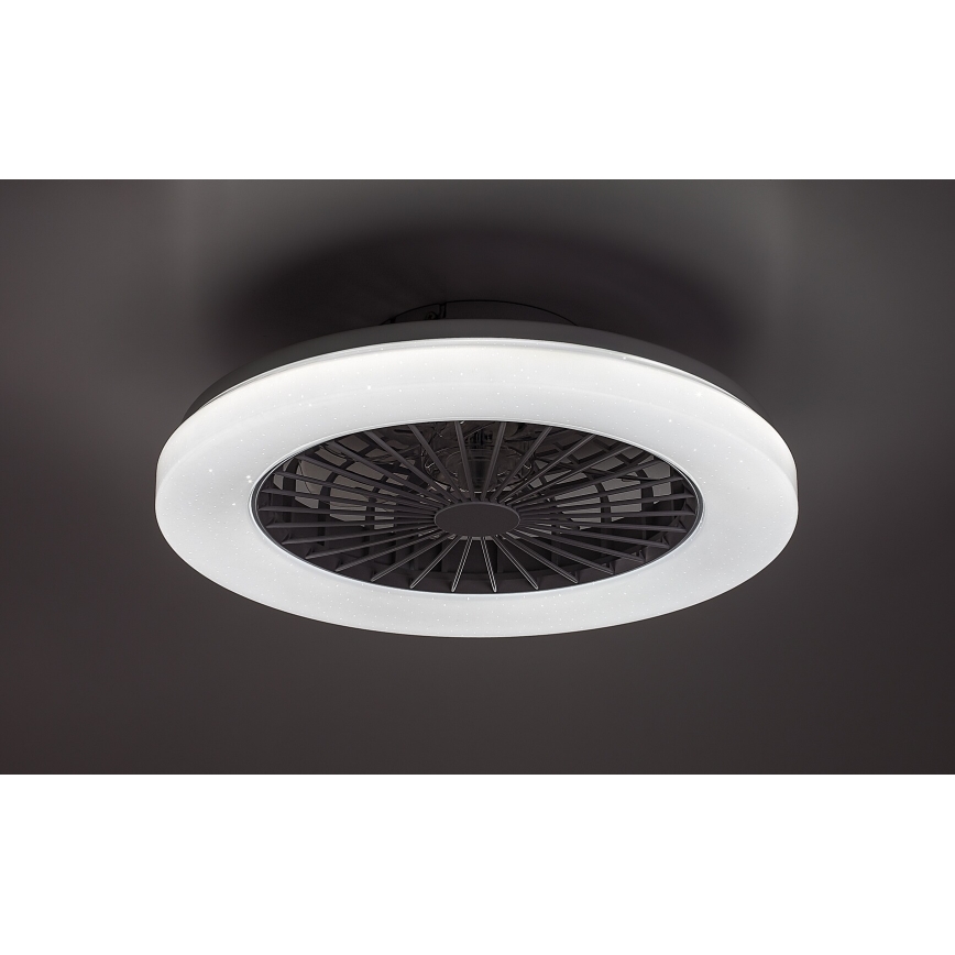 Rabalux - LED RGB Aptumšojama griestu lampa ar ventilatoru LED/48W/230V 3000-6500K + tālvadības pults