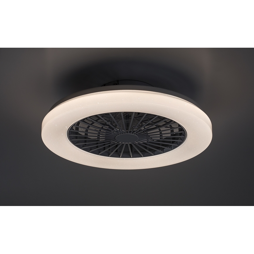 Rabalux - LED RGB Aptumšojama griestu lampa ar ventilatoru LED/48W/230V 3000-6500K + tālvadības pults