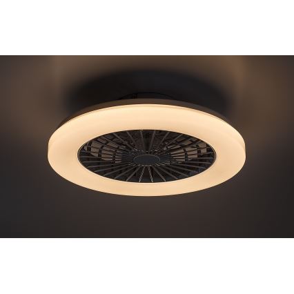 Rabalux - LED RGB Aptumšojama griestu lampa ar ventilatoru LED/48W/230V 3000-6500K + tālvadības pults