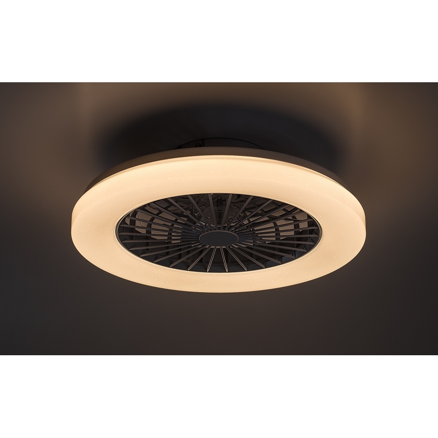 Rabalux - LED RGB Aptumšojama griestu lampa ar ventilatoru LED/48W/230V 3000-6500K + tālvadības pults