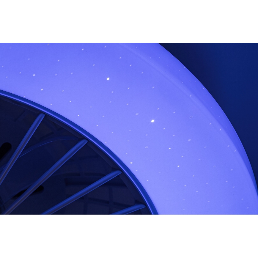 Rabalux - LED RGB Regulējams griestu gaismeklis ar ventilatoru LED/48W/230V 3000-6500K + tālvadības pults