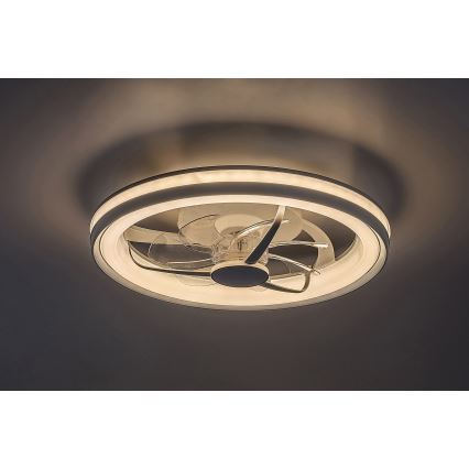 Rabalux - LED Aptumšojama griestu lampa ar ventilatoru LED/40W/230V 3000/4000/6000K Wi-Fi + tālvadības pults