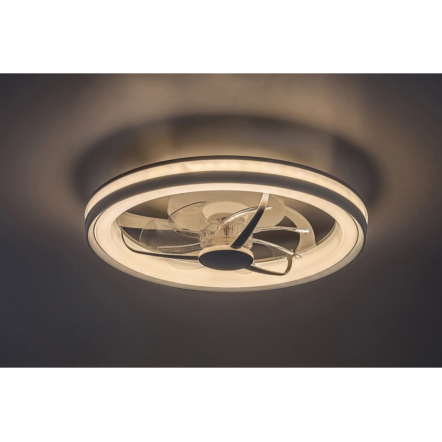 Rabalux - LED Aptumšojama griestu lampa ar ventilatoru LED/40W/230V 3000/4000/6000K Wi-Fi + tālvadības pults