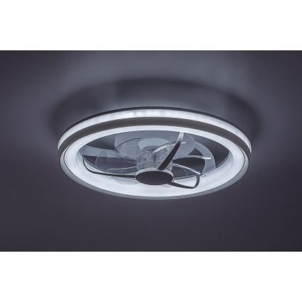 Rabalux - LED Aptumšojama griestu lampa ar ventilatoru LED/40W/230V 3000/4000/6000K Wi-Fi + tālvadības pults