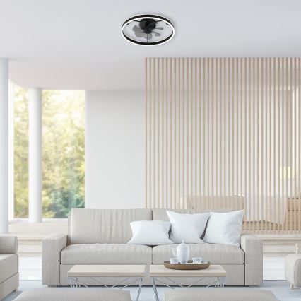Rabalux - LED Aptumšojama griestu lampa ar ventilatoru LED/40W/230V 3000/4000/6000K Wi-Fi + tālvadības pults