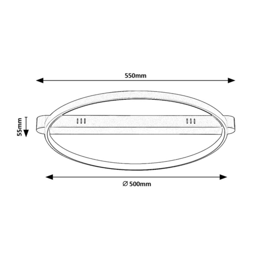 Rabalux - LED griestu lampa LED/45W/230V 3000K 50x55 cm zelta krāsā