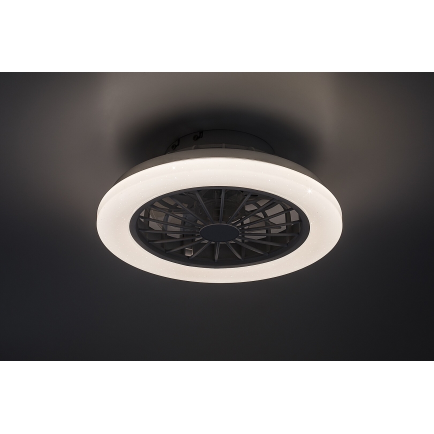Rabalux - LED regulējams griestu gaismeklis ar ventilatoru LED/24W/230V 3000-6500K + tālvadības pults