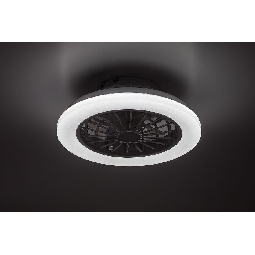 Rabalux - LED regulējams griestu gaismeklis ar ventilatoru LED/24W/230V 3000-6500K + tālvadības pults