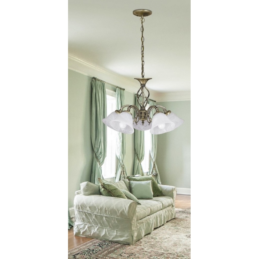 Rabalux 7135 - lustra uz ķēdes BECKWORTH 5xE14/40W/230V