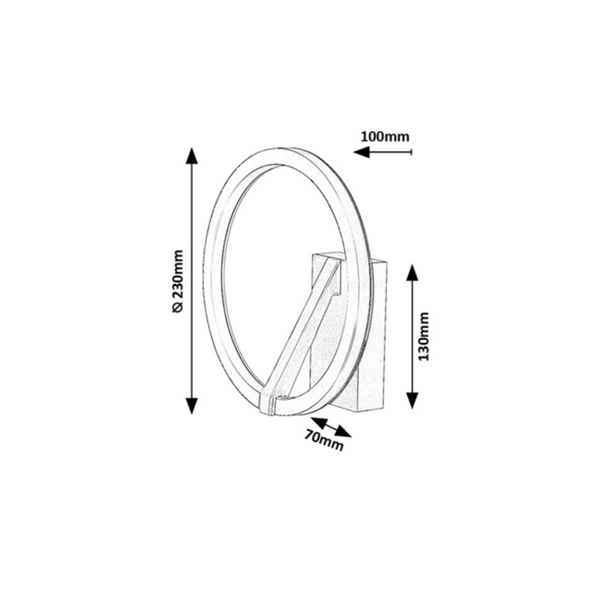 Rabalux - LED sienas gaismeklis LED/8W/230V 3000K