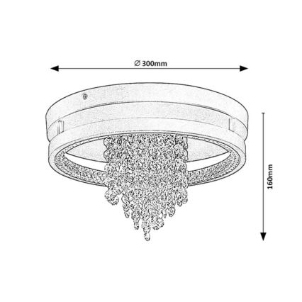 Rabalux - LED griestu gaismeklis LED/20W/230V 3000/3500/4000K Ø 30 cm