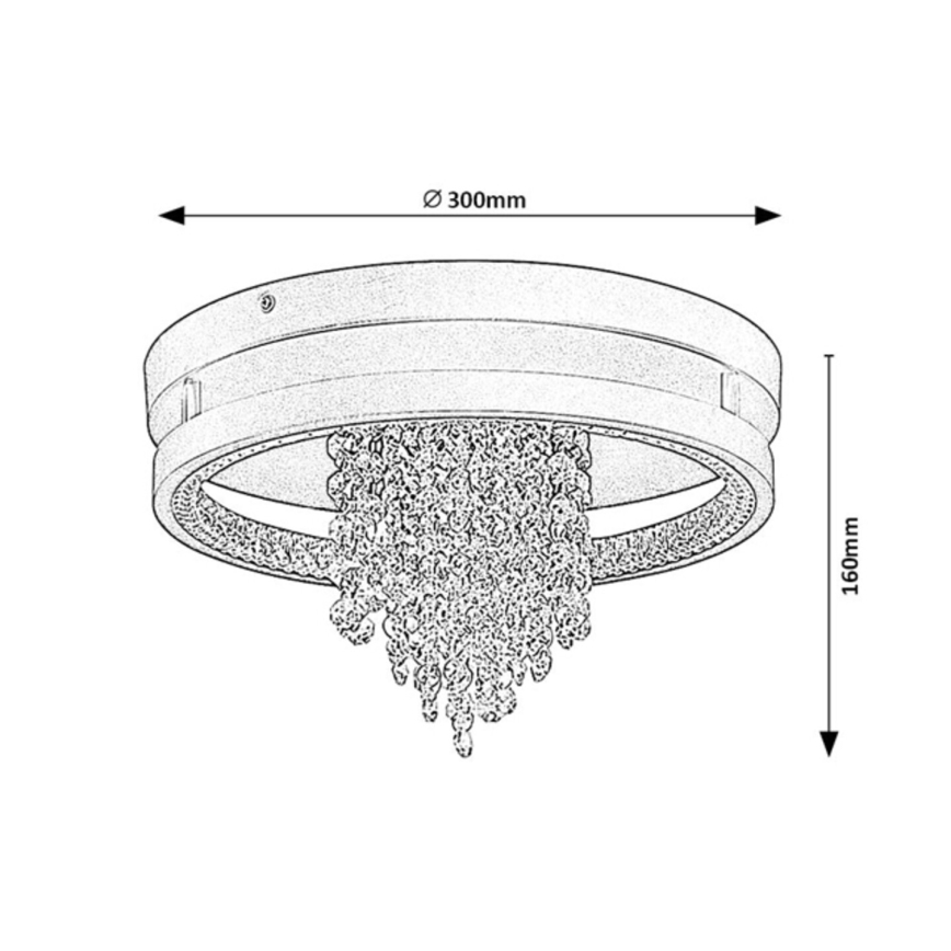 Rabalux - LED griestu gaismeklis LED/20W/230V 3000/3500/4000K Ø 30 cm