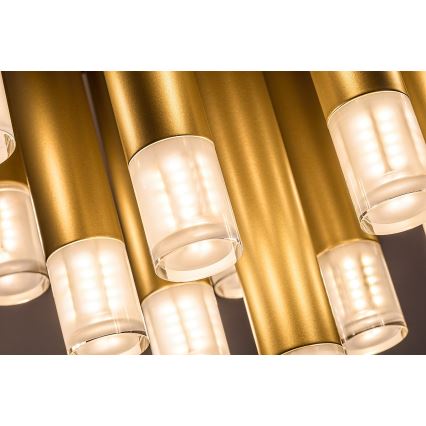 Rabalux - Griestu lampa 13xG9/5W/230V zelta