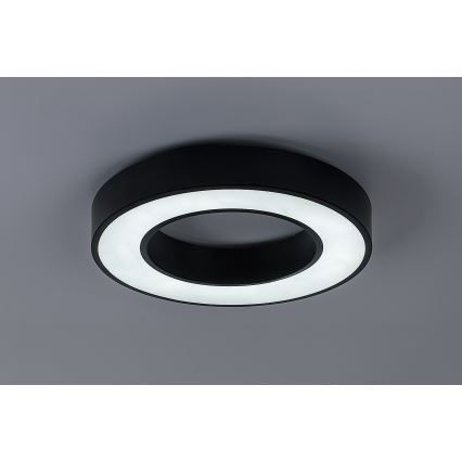 Rabalux - dimmējams LED griestu gaismeklis LED/45W/230V 3000-6500K pr. 60 cm melns + tālvadības pults