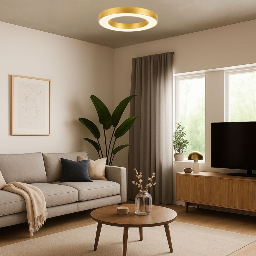 Rabalux - LED griestu lampa LED/24W/230V 3000/4000/6500K Ø 40 cm zelta