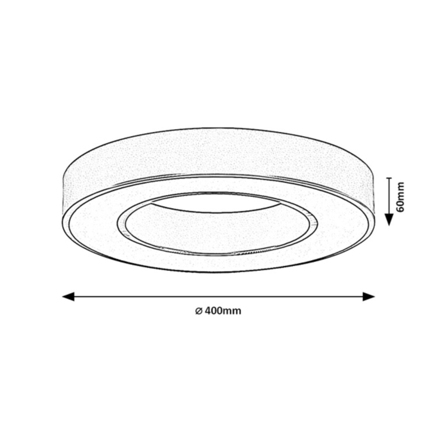 Rabalux - LED griestu lampa LED/24W/230V 3000/4000/6500K Ø 40 cm zelta