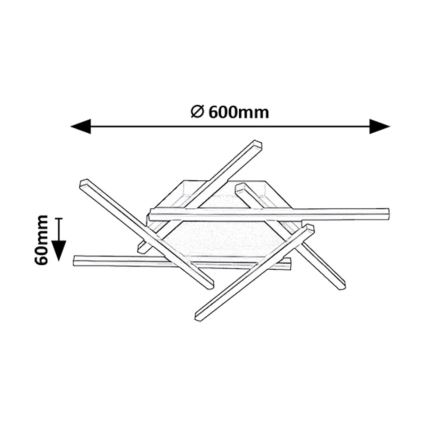 Rabalux - LED Virsapmetuma lustra LED/40W/230V 3000K