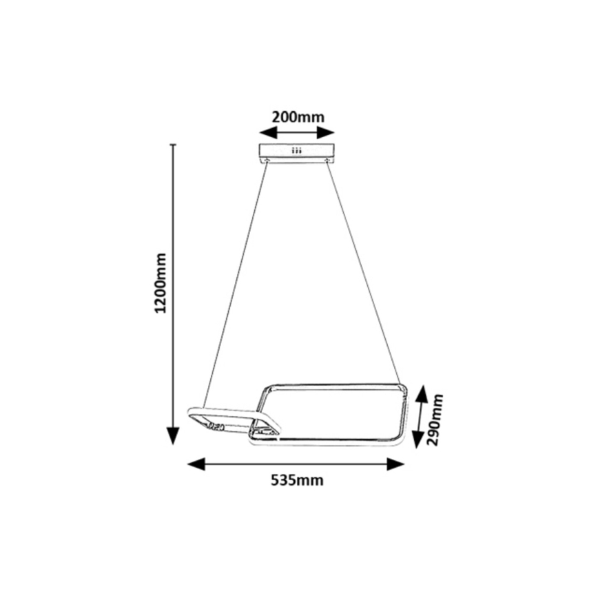 Rabalux - LED Virsapmetuma lustra LED/36W/230V 4000K