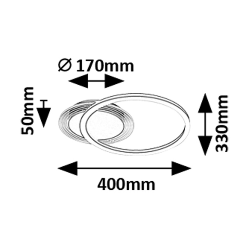 Rabalux - LED griestu gaismeklis LED/24W/230V 3000K 33x40 cm