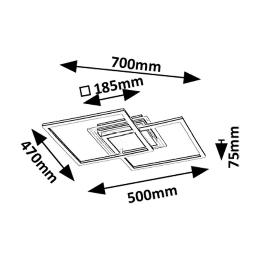 Rabalux - LED griestu gaismeklis LED/28W/230V 3000K Ø 70 cm