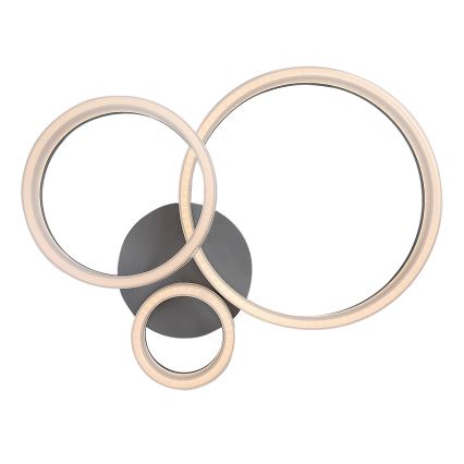 Rabalux - LED griestu gaismeklis LED/24W/230V 3000/4000/6500K 38x51 cm matēts hroms