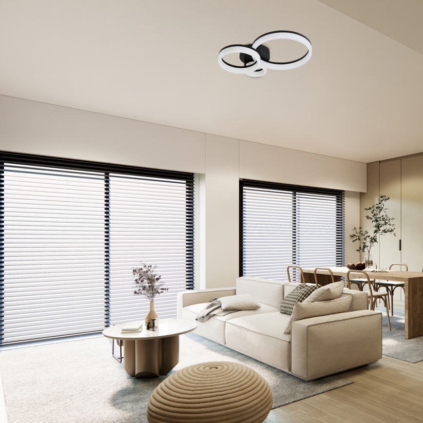 Rabalux - LED Griestu lampa LED/24W/230V 3000/4000/6500K melna