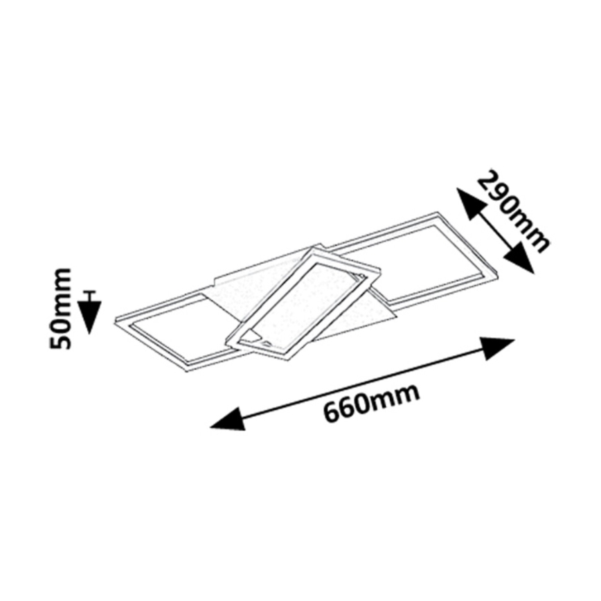 Rabalux - LED Aptumšojama griestu lampa LED/40W/230V 3000-6500K + tālvadības pults
