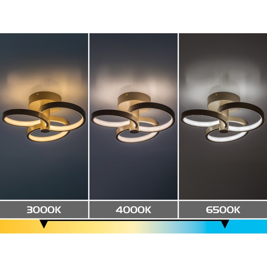 Rabalux - LED regulējams griestu gaismeklis LED/32W/230V 3000-6500K Ø 31 cm bēžs + tālvadības pults