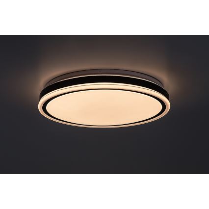 Rabalux - LED aptumšojama griestu lampa LED/20W/230V 3000-6500K Ø 38,5 cm melna + tālvadības pults