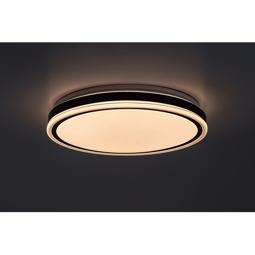 Rabalux - LED aptumšojama griestu lampa LED/20W/230V 3000-6500K Ø 38,5 cm melna + tālvadības pults