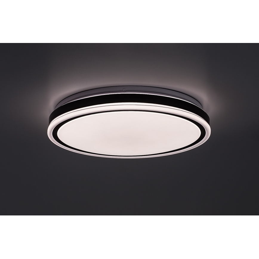 Rabalux - LED aptumšojama griestu lampa LED/20W/230V 3000-6500K Ø 38,5 cm melna + tālvadības pults