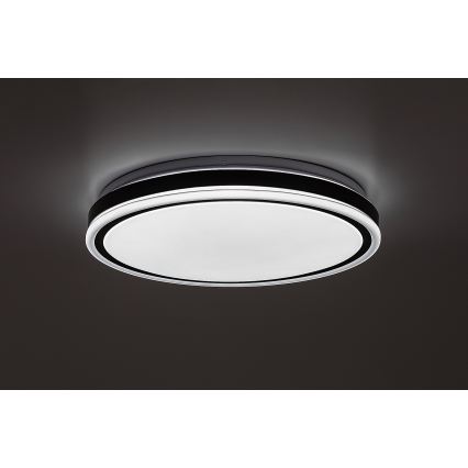 Rabalux - LED aptumšojama griestu lampa LED/20W/230V 3000-6500K Ø 38,5 cm melna + tālvadības pults