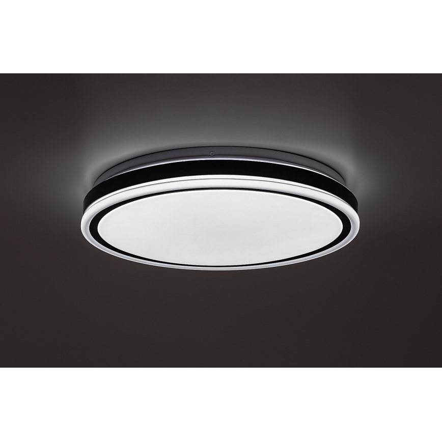 Rabalux - LED aptumšojama griestu lampa LED/20W/230V 3000-6500K Ø 38,5 cm melna + tālvadības pults