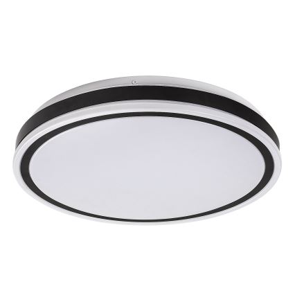 Rabalux - LED aptumšojama griestu lampa LED/20W/230V 3000-6500K Ø 38,5 cm melna + tālvadības pults