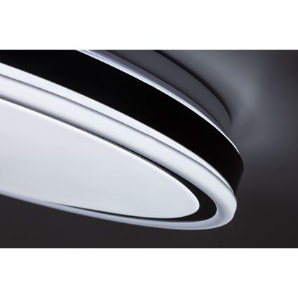 Rabalux - LED aptumšojama griestu lampa LED/20W/230V 3000-6500K Ø 38,5 cm melna + tālvadības pults
