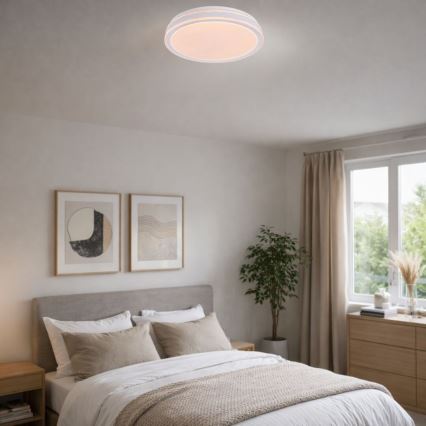 Rabalux - LED dimējama griestu lampa LED/23W/230V 3000-6500K diametrs 38,5 cm melna + ar tālvadības pulti
