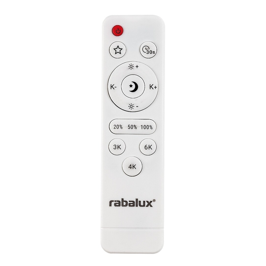Rabalux - LED dimējama griestu lampa LED/23W/230V 3000-6500K diametrs 38,5 cm melna + ar tālvadības pulti