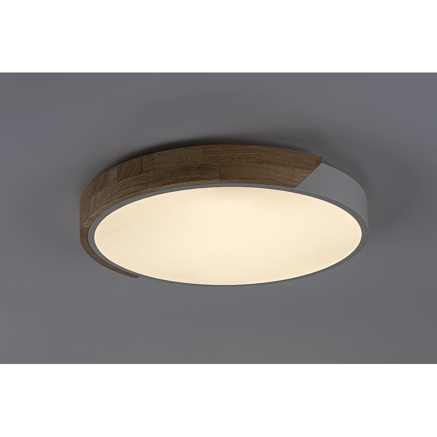 Rabalux - LED griestu gaismeklis LED/24W/230V 3000K balta/ozols Ø 61 cm