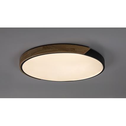 Rabalux - LED griestu gaismeklis LED/42W/230V 3000/4000/6500K melns/ozols Ø 41 cm