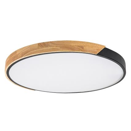 Rabalux - LED griestu gaismeklis LED/42W/230V 3000/4000/6500K melns/ozols Ø 41 cm