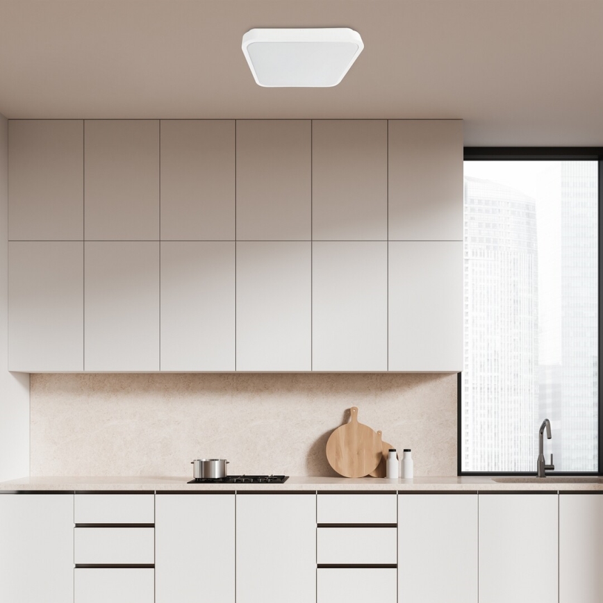 Rabalux - LED Aptumšojama vannas istabas griestu lampa LED/36W/230V 3000-6000K IP44 42x42 cm balta + tālvadības pults