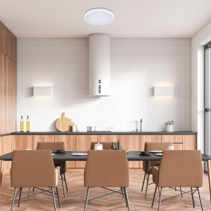 Rabalux - LED Aptumšojama vannas istabas griestu lampa LED/24W/230V 3000-6000K IP44 d. 35,5 cm balta + tālvadības pults