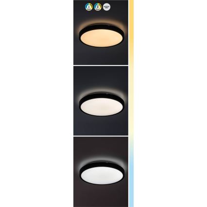 Rabalux - LED Aptumšojama vannas istabas griestu lampa LED/24W/230V 3000-6000K IP44 d. 35,5 cm balta + tālvadības pults