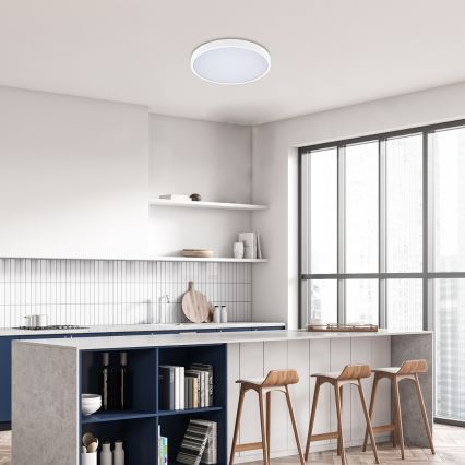 Rabalux - LED Aptumšojama vannas istabas griestu lampa LED/36W/230V 3000-6000K IP44 d. 42 cm balta + tālvadības pults