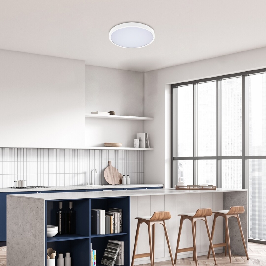 Rabalux - LED Aptumšojama vannas istabas griestu lampa LED/36W/230V 3000-6000K IP44 d. 42 cm balta + tālvadības pults