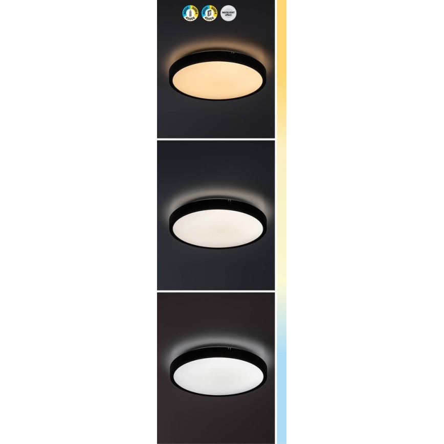 Rabalux - LED Aptumšojama vannas istabas griestu lampa LED/36W/230V 3000-6000K IP44 d. 42 cm balta + tālvadības pults