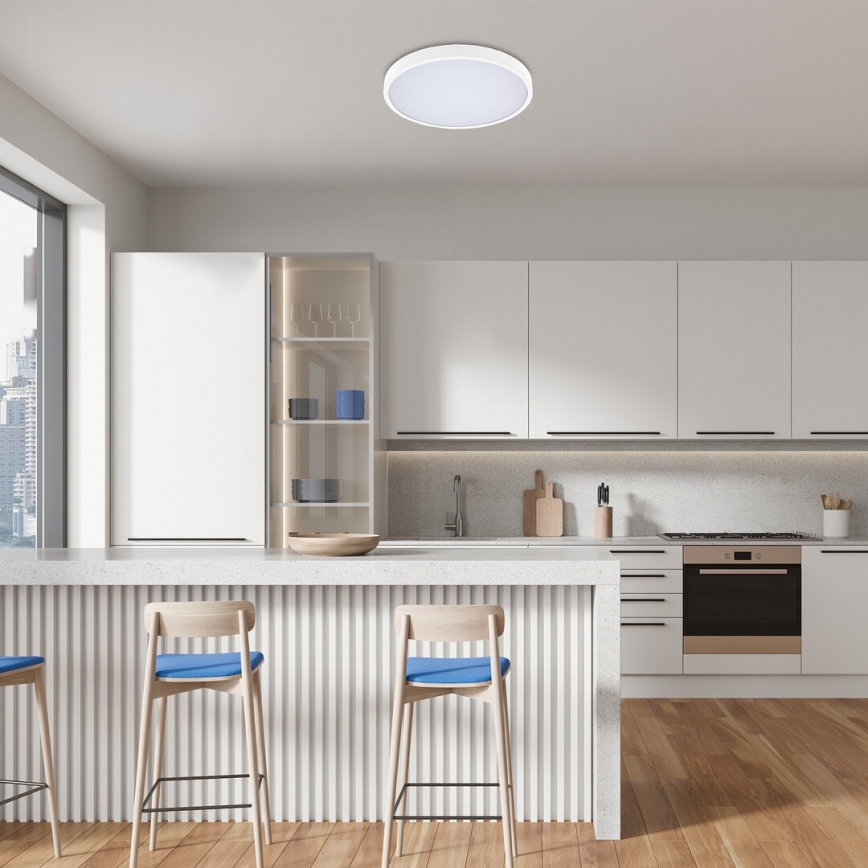 Rabalux - LED RGB Aptumšojama vannas istabas griestu lampa LED/36W/230V 3000-6000K Wi-Fi Tuya IP44 d. 42 cm balta + tālvadības pults