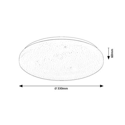 Rabalux - LED regulējams griestu gaismeklis LED/22W/230V 3000-6500K Ø 33 cm + ar tālvadību