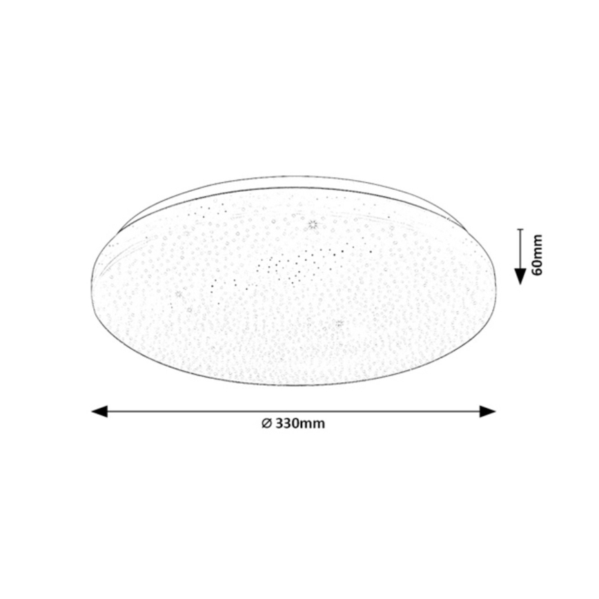 Rabalux - LED regulējams griestu gaismeklis LED/22W/230V 3000-6500K Ø 33 cm + ar tālvadību